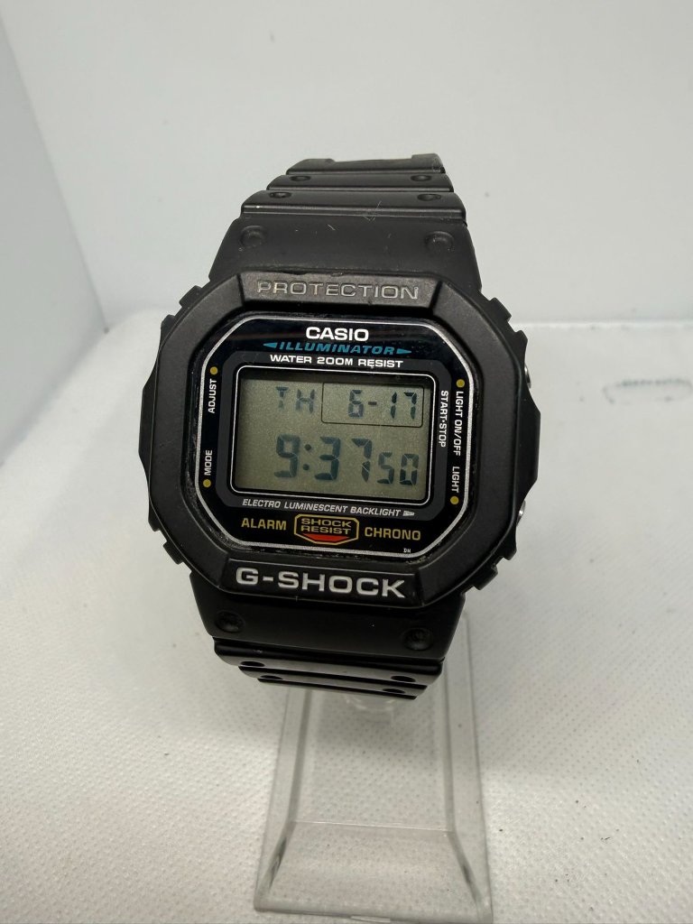 Casio GShock Dw5600e1v Classic Square Black Digital 200m Shock Resistant Watc